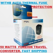 2 X US To EU 50 Watt European Power Voltage Converter 220 to 110 Volt 50W Europe