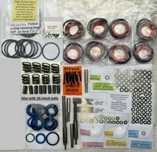 7.3L POWERSTROKE injector delux rebuild KIT ext & int seals plus shims