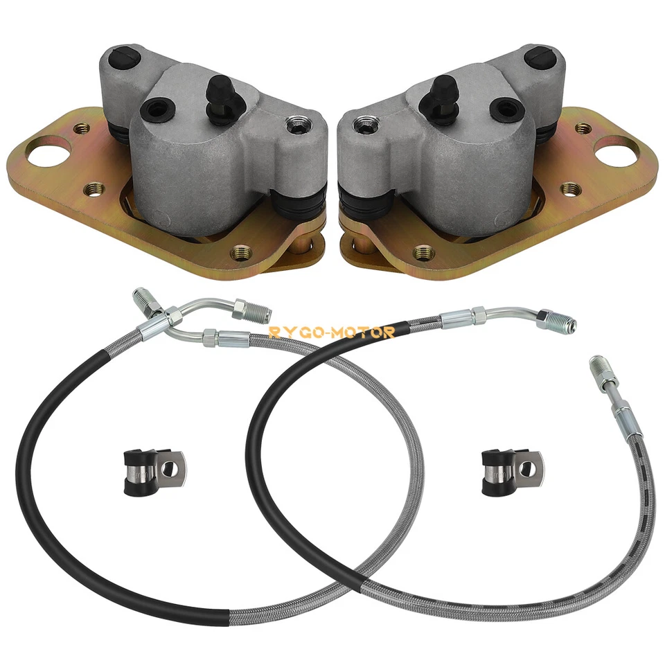 Front Brake Calipers & Hose Lines for Polaris Trail Blazer 250 Trail Boss 325 - Image 2 of 4