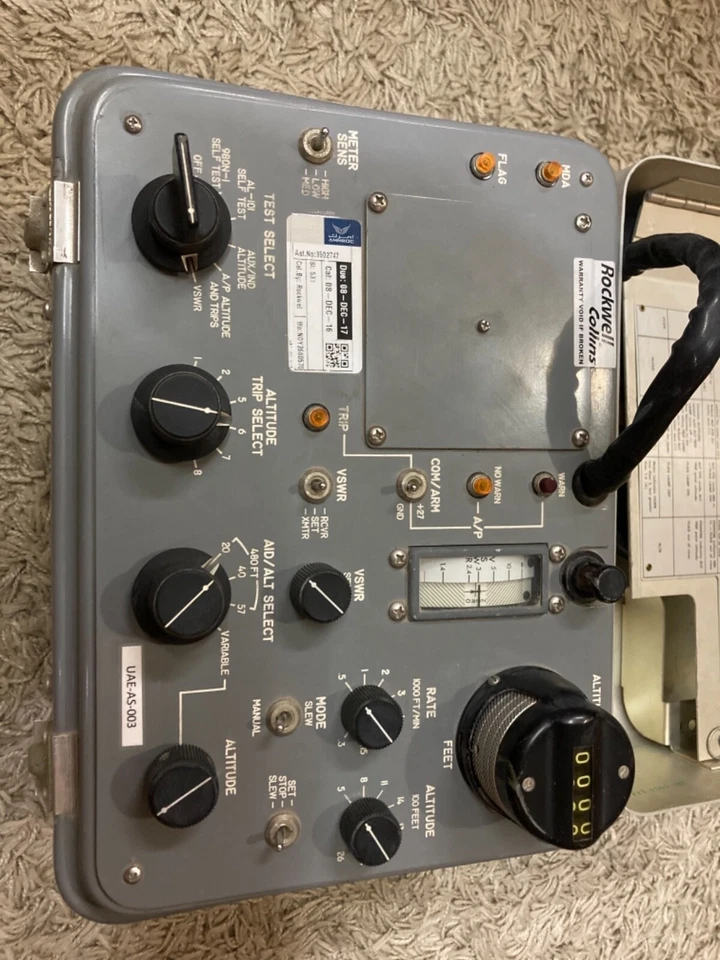 JUEGO DE PRUEBA ALTÍMETRO ROCKWELL COLLINS 980N-1 Foto 2 de 4