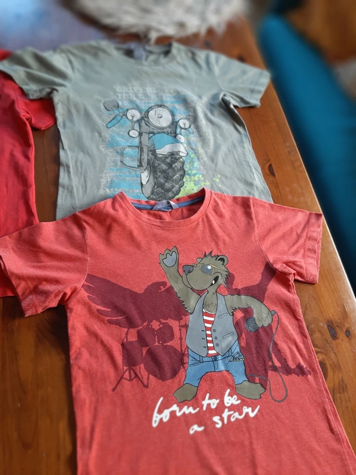 Jungen Shirts, 3 er Pack, Größe 116 Shirts,kurzarm, HM - Bild 3 von 3