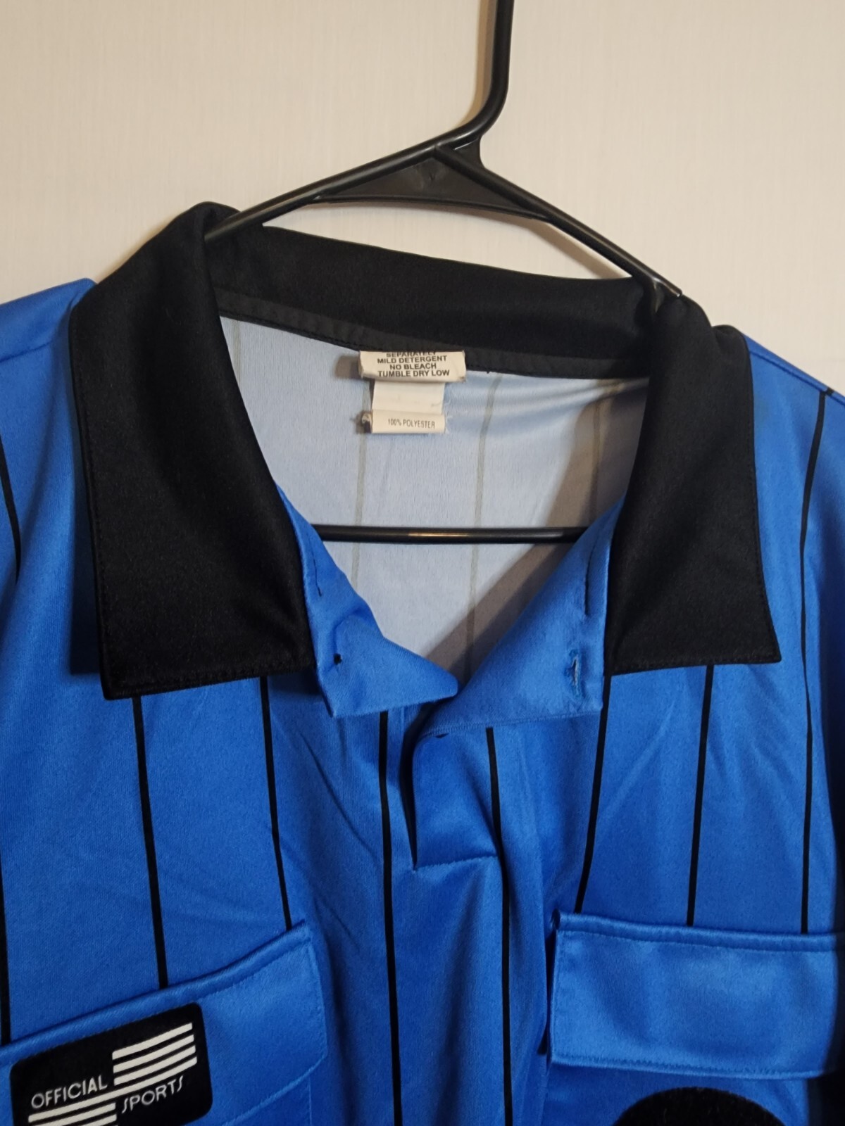 Official Sports USSF Mens XXL Short Sleeve Shirt Blue and Black