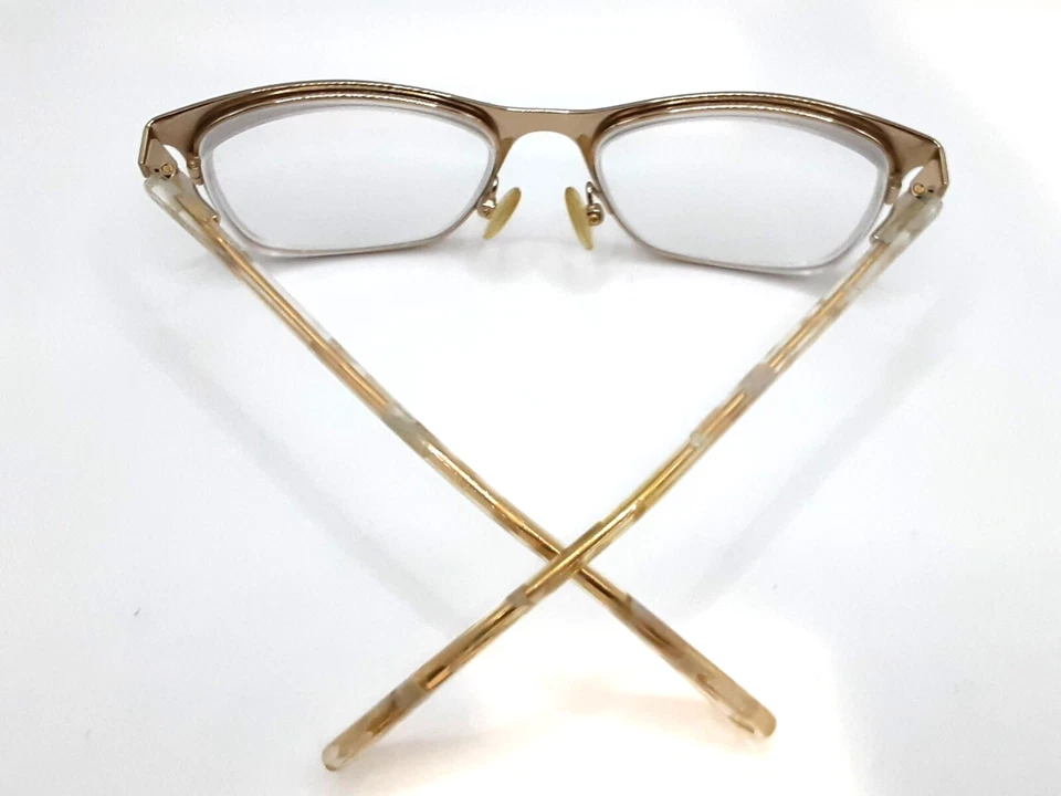 Nine West Frames Only NW1082 001 Negro Transparente Dorado Ojo de Gato 49-16-130 11/E10 Foto 4 de 4