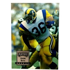 Jerome Bettis 1993 Playoff Rookie Card #124 NFL HOF Rams Steelers Notre Dame. rookie card picture