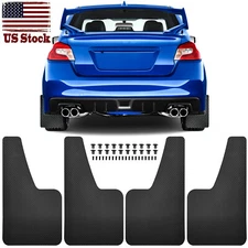 4Pcs Carbon Fiber Universal Mud Flaps Splash Guards Car Set BLACK Race Sport 