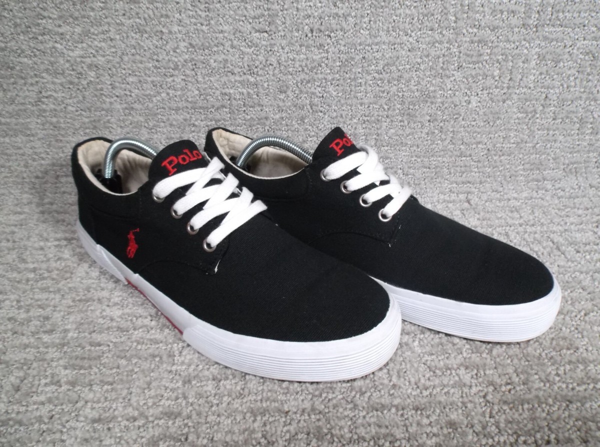 Polo Ralph Lauren Felton Mens Size Red Black Casual Shoes