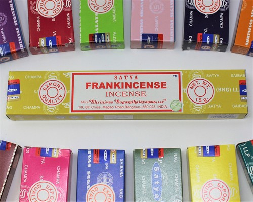 Satya Nag Champa FRANKINCENSE Incense Sticks: Choose 15 30 45 90 or 180 gm - Picture 13 of 17