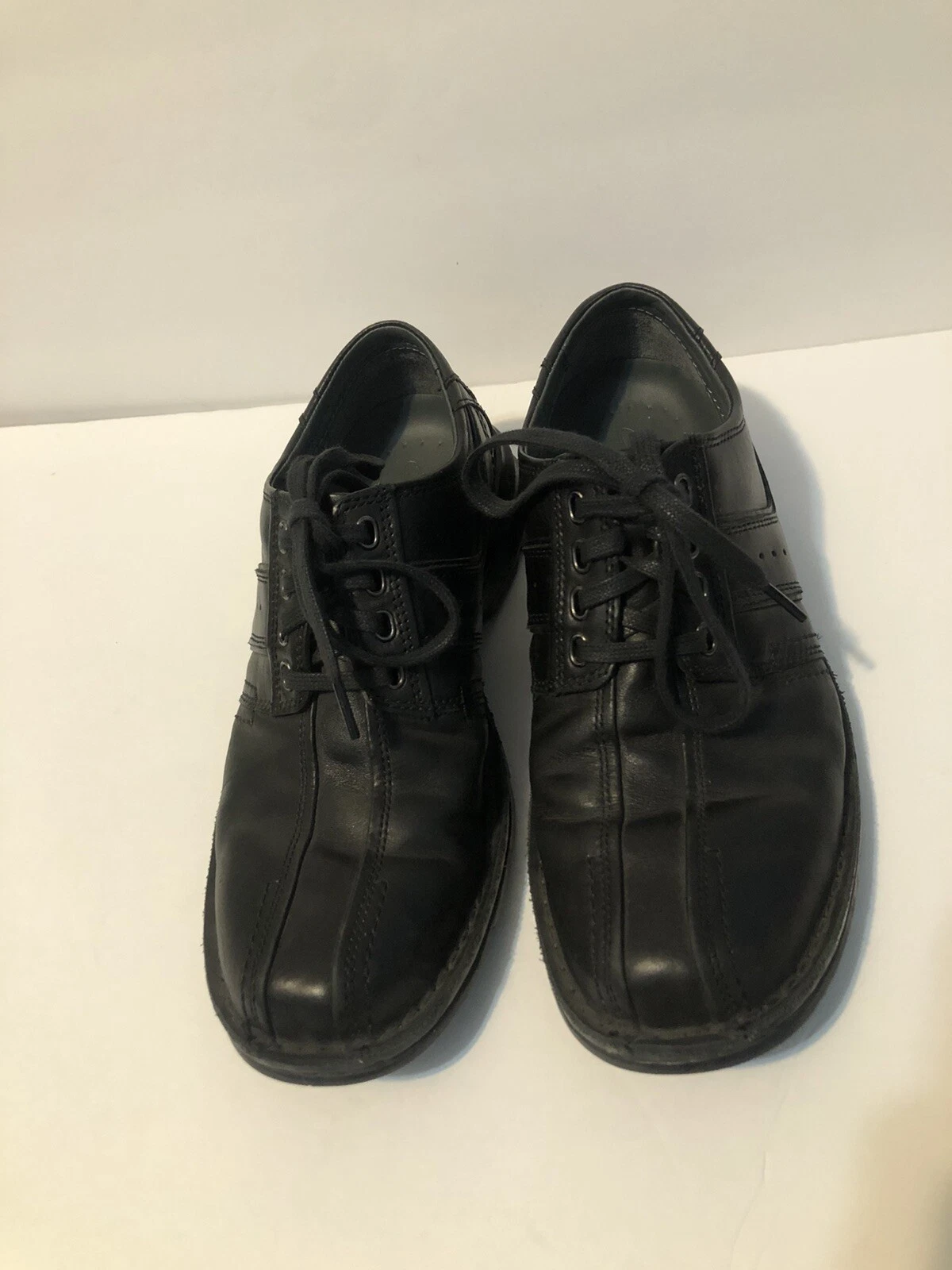 Scarpe da uomo nere Clarks Touareg Vibe taglia 7 5 M in pelle ortolite