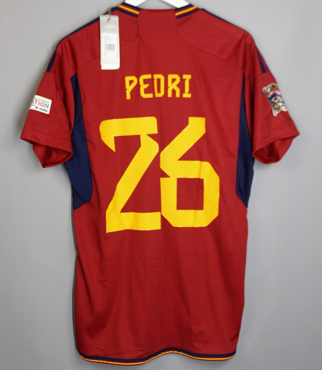 SPAIN NATIONAL TEAM 2022 2023 HOME FOOTBALL SHIRT JERSEY #26
