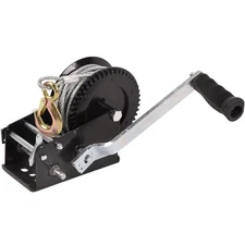 Dawot Hand Crank Winch Boat Trailer 2500 lbs 22ft Strap Two-Way Ratchet Hook