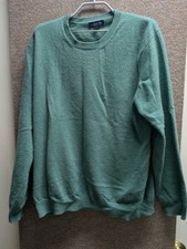 J. Crew Sweater Men  s Size large 42-44. Green 100 Cashmere Pullover