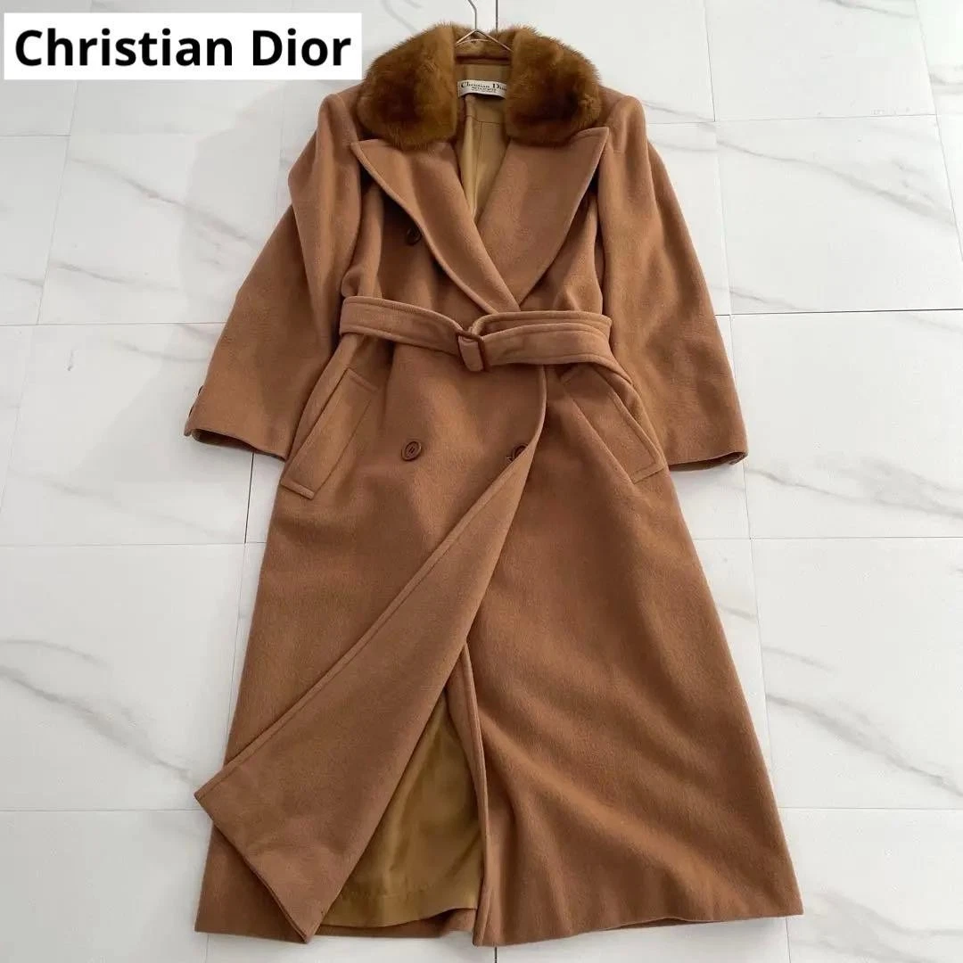 Christian Dior ファー付きロングコート 多色　36 Christian Dior Mink for sale | eBay