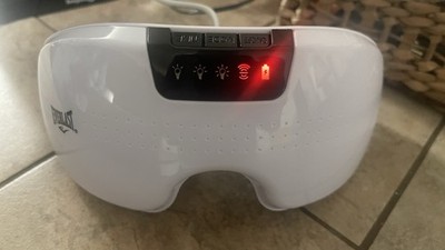 Everlast Electric Eye Massager Heated Magnetic White Black EV-EYEMAS-250