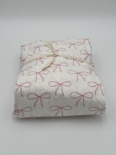 Pottery Barn Kids Tea Time Bow Organic Cotton Sheet Set Twin