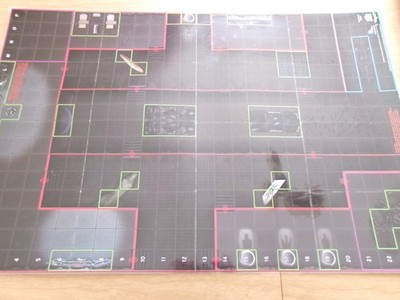 =HeroClix DC LAMINATED MAP 2-Sided The Batcave I & Lazarus Pit I =2