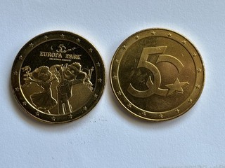 Europa Park Souvenir Münze 50 Jahre