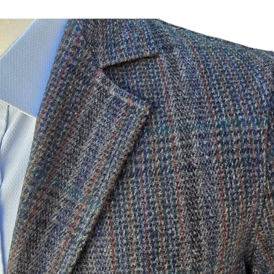 Новый винтажный клетчатый блейзер Pendleton 40r средний неструктурированный рабочий карман для манжет - Изображение 3 из 4