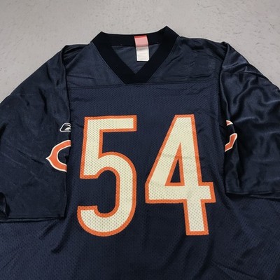 Chicago Bears Jersey Mens XL Blue Orange Reebok On Field Brian