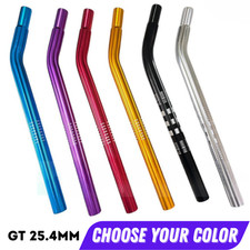 BMX HARO Seat Gt 25.4mm X 400mm Lay Back Alloy Old School Fluted Aluminium