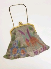 Whiting And Davis Antique Metal Mesh Art Deco Evening Bag Early 20th Century