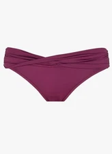 NWOT Seafolly 6 USA Solid Twist Hipster Bikini Bottom Wine 117853