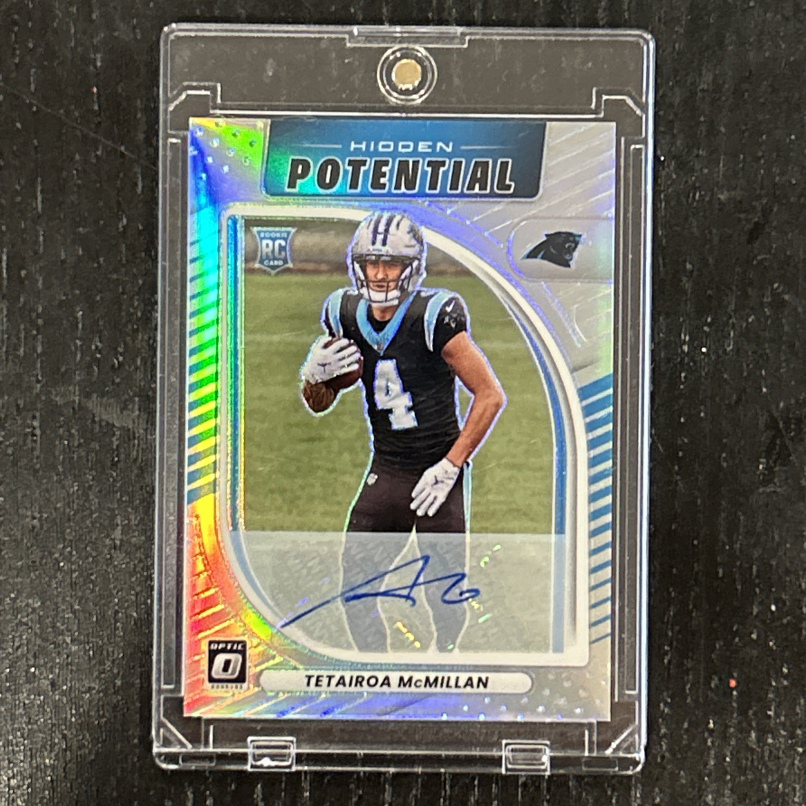2025 Optic Tetairoa McMillan Hidden Potential Silver Auto  /199 RC AU ROY!