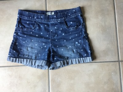 Mädchen Jeans Shorts mit Sterne, vertbaudet, blau, Größe 140