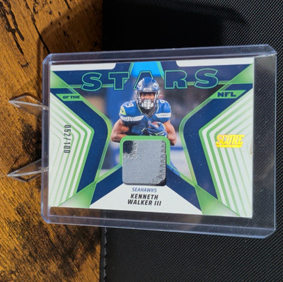 Kenneth Walker III Stars Of The NFL /100 2025 Panini-Score Super Bowl MVP