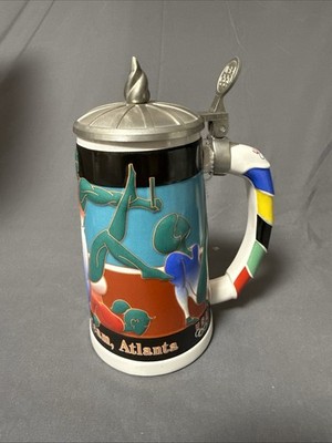 1996 USA Olympic Team Track & Field Stein Anheuser Busch Ceramarte