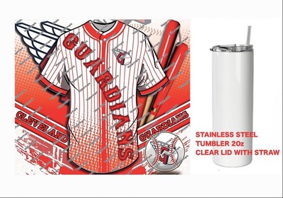 GUARDIANS   - JERSEY   -  Tumbler 20 oz  Cup Mug Stainless Travel Straw Lid