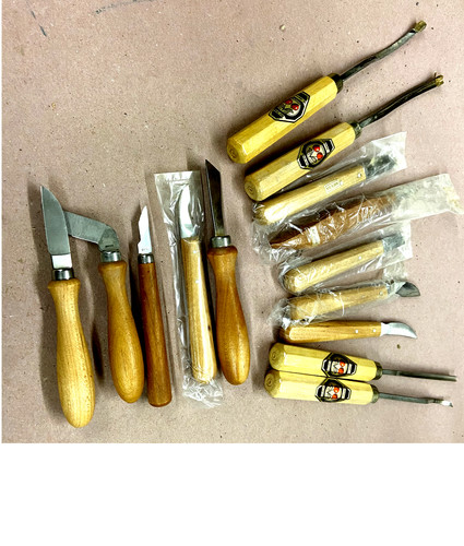 Two Cherries Chisels -Set of 14 made in Germany Wood Carving