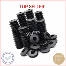 GREPSPUD 100pcs Glad Hand Seals Rubber Truck Gladhand Seals Black Polyurethane S