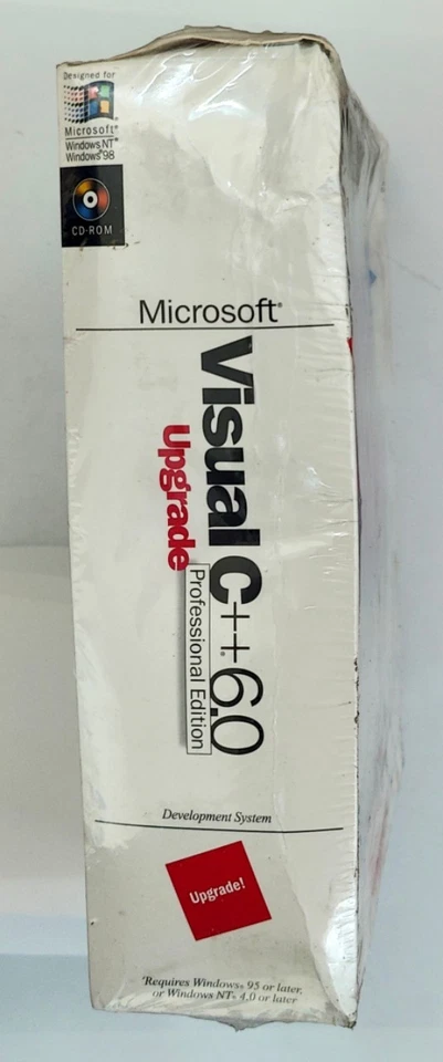 Microsoft Visual C++ 6.0 Professional Edition Upgrade Sealed Lightlighty Crushed - Bild 4 von 4