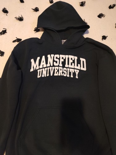 Mansfield University Black Hoodie Size Medium