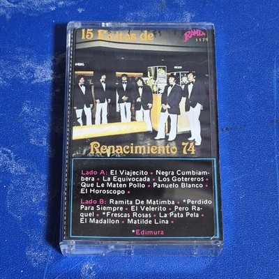 Renacimiento 74 : 15 Exitos De (Cassette Tape 1987 Ramex) *Rare* *Very Good*