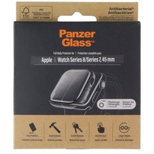 PanzerGlass 45mm Full Body Watch Protector for Apple Watch Series 8/7 - Black