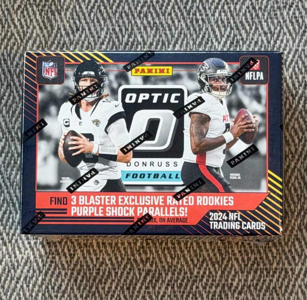🔥🔥2024 NFL Optic Blaster Box Purple Shock Parallel 🏈Football🏈 Sealed✅️🔥🔥
