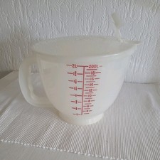 Tupperware  2l,Messbecher Rührschüssel Spritzschutzdeckel u. Ausgiesser ,Rar!