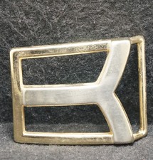 XD21175 FANTASTIC VINTAGE 1970s ABSTRACT ARTWORK UNISEX FASHION BELT BUCKLE
