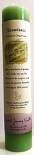 ABUNDANCE Crystal Journey Reiki Candle Herbal Magic Pillar - Free Ship