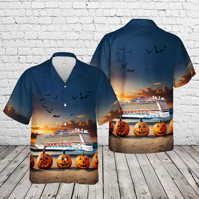 Norwegian Cruise Lines MF Norwegian Escape Halloween Hawaiian Shirt