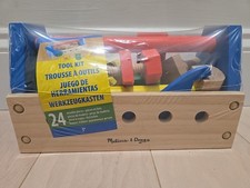 Melissa  Doug Classic Toy Take-Along Tool Kit Sturdy Wood Construction 24 piece