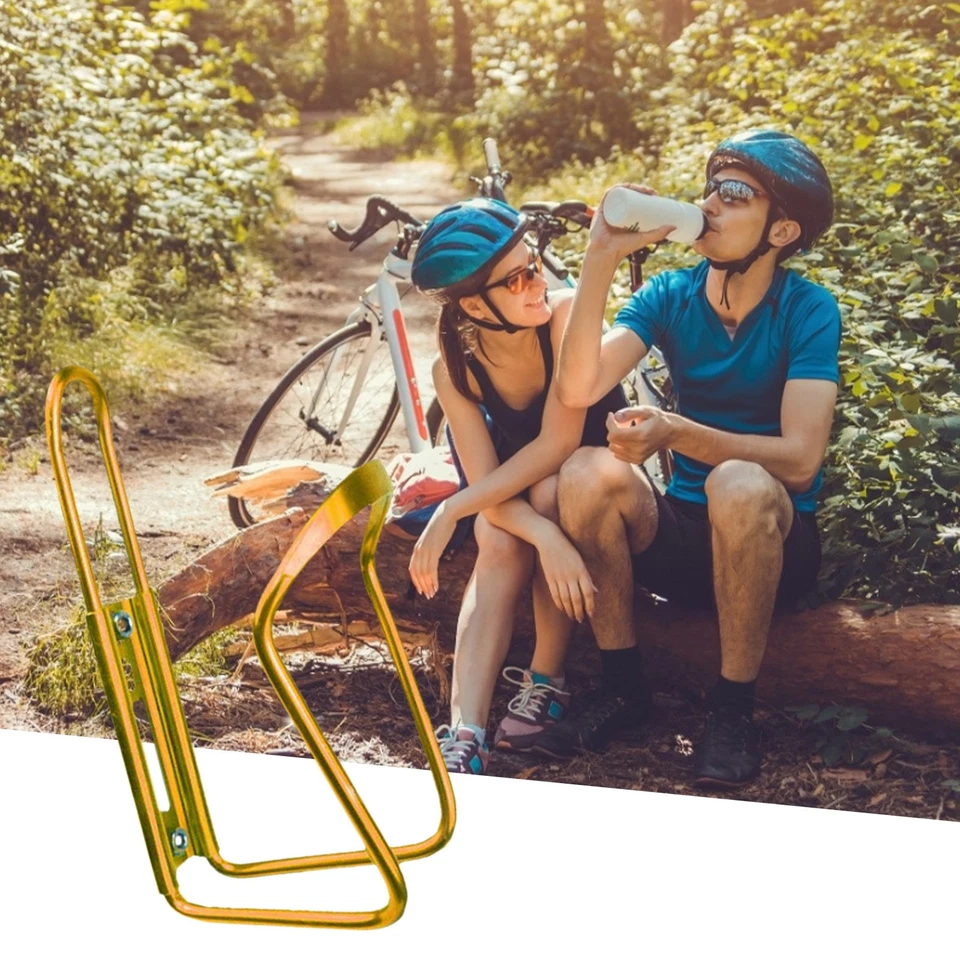 Portabotellas de agua ultraligero para bicicleta al aire libre de aleación de aluminio nuevo Foto 3 de 4