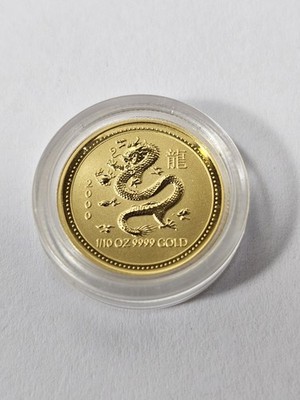 1/10 oz .999 GOLD COIN AUSTRAILIA LUNAR 2000 YEAR OF THE DRAGON | eBay