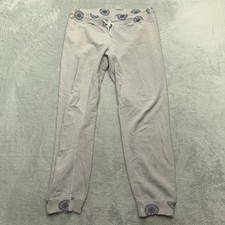 Monrow Sweatpants Womens L Gray SoulCycle Wheel Print Joggers French Terry