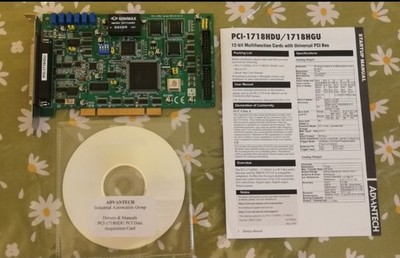 Advantech PCI-1718HDU PCI Datenerfassung ADC DAQ Karte, 16 Kanäle, 12 Bit