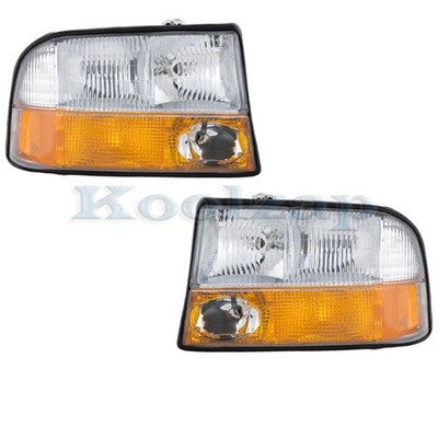 For 98-04 Sonoma Pickup Truck with Fog Lamp Headlight Head Light w/Bulb SET PAIR
