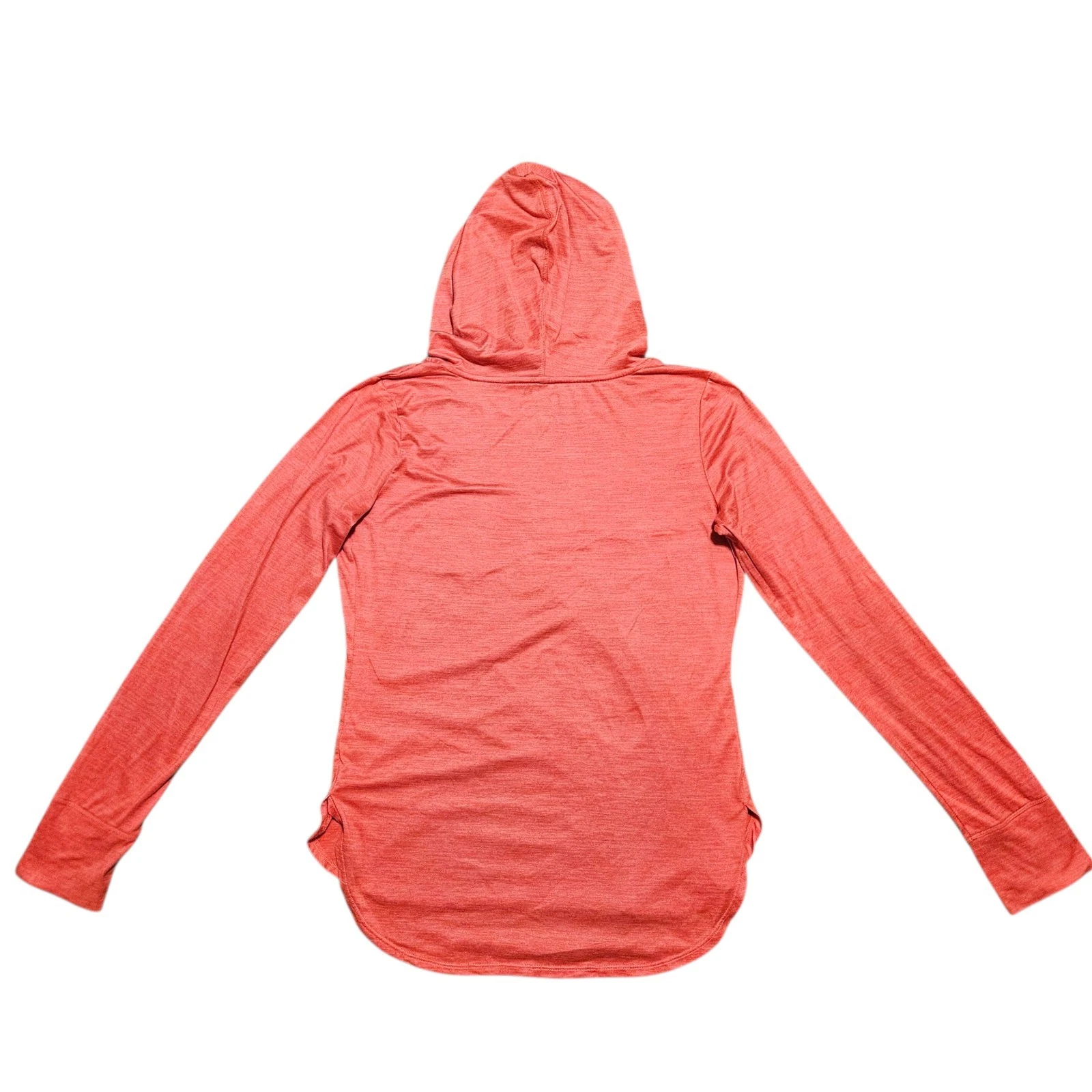 VETEMENTS Felpa con cappuccio leggera Wmns Muuv rosa corallo M fori pollice elasticizzata palestra atletica