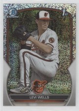 2023 Bowman Draft Chrome Sparkle Refractor Levi Wells #BDC-92 0z0v