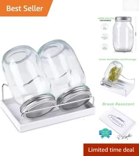 Easy-to-Use Sprouting Jar Bundle: Durable Mason Jars with  Sprout Lids